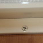 掃除によりキレイになった浴室の敷居