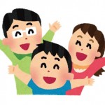 夫婦と息子のイラスト