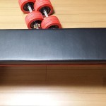 リーディングエッジ フラットベンチ LEFB-005とラバーダンベル