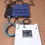 ヤマハのネットワーク機材 YPS-PoE-AT、WLX402、RTX1210を、静的なLink Aggregationで接続している様子