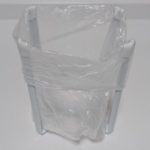 山崎実業 ポリ袋エコホルダー タワーにビニール袋をセットした状態