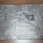 食事用テーブルの上に乗っているランチョンマット(プレースマット)