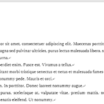 Wordの画面上で、『=lorem()』関数により、ラテン語ベースのサンプルテキスト(ダミーテキスト)が入力された状態。