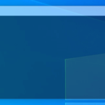 不透明度を50%の透過状態に設定した『コマンドプロンプト』の画面